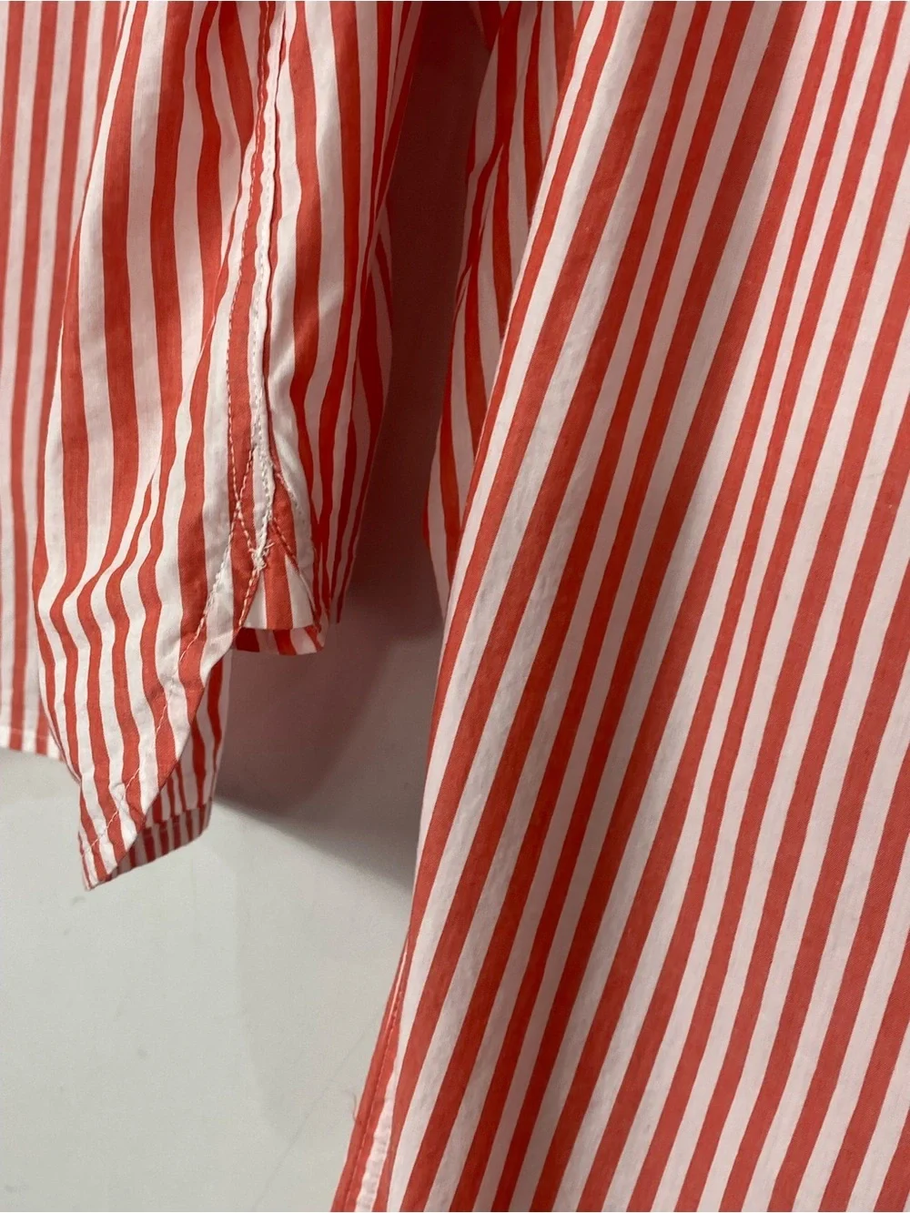 NEW J. Crew Pajama Pant Set in Striped Cotton Poplin Size M in Candy Apple